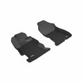 3D Maxpider Subaru Impreza 2017-2018 Crosstrek Kagu Mat, Black - Row 1 L1SB02211509